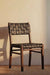 Elio Faux Leather Chair - Teak / Upholstery: Faux leather; Wood: Teak / L: 19’’ W: 20’’ H: 35’’; Seat Height: 18’’
