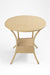 Elio Outdoor Set - Chair: W: 24’’ D: 23’’ H: 31’’ SH: 20’’ Table: 30’’ H: 30’’ / Biege / MS Frame and PVC Weaving