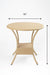 Elio Outdoor Table - Dia: 30’’ H: 30’’ / Biege / MS Frame and PVC Weaving - Outdoor Tables
