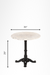EllIs II Cast Iron Table - Outdoor