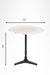 Ellis V Cast Iron And Marble Table