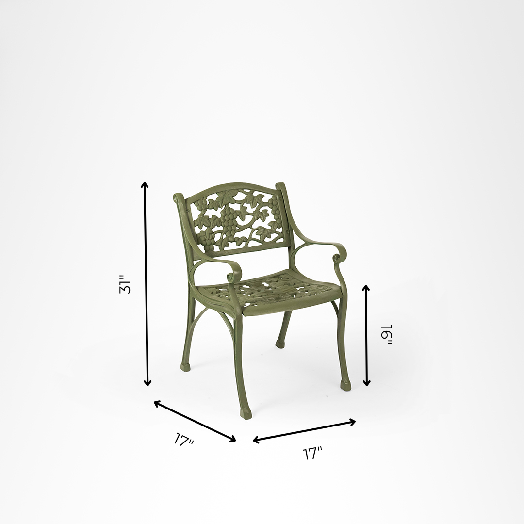 Ellis XIX Cast Iron Chair set of 2 - Outdoor Furniture
