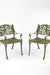 Ellis XIX Cast Iron Chair set of 2 - W: 17’’ D: 17’’ H: 31’’ SH: 16’’ / Matte Green / Cast Iron - Outdoor Furniture