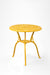 Ellis XVI Cast Aluminium Set - Chair- L: 18’’ B: 19’’ TH: 33’’ SH: 16’’ & Table- Dia: 24’’ TH: 25’’ / Matte Yellow