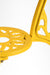 Ellis XVI Cast Aluminium Set - Chair- L: 18’’ B: 19’’ TH: 33’’ SH: 16’’ & Table- Dia: 24’’ TH: 25’’ / Matte Yellow
