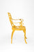 Ellis XVI Cast Aluminium Set - Chair- L: 18’’ B: 19’’ TH: 33’’ SH: 16’’ & Table- Dia: 24’’ TH: 25’’ / Matte Yellow