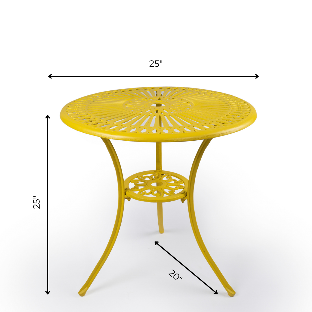 Ellis XXXII Cast Aluminium Table And Chair Set