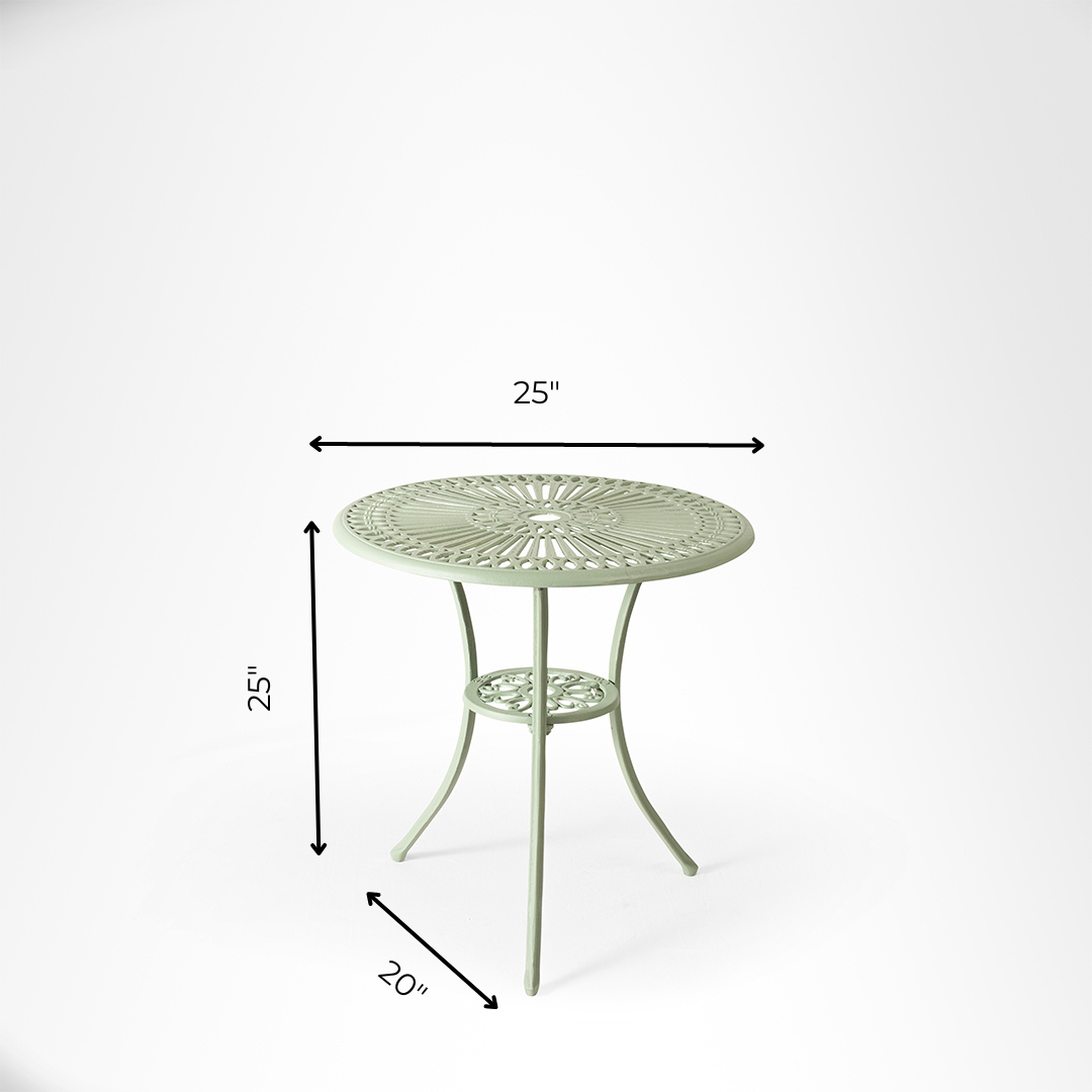 Ellis XXXII Cast Aluminium Table And Chair Set - Outdoor Furniture