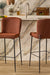 Elva Bar Stool - L:- 57 x W:- 45 x H:- 109 In Cms / Mild Steel and Upholstery - Indoor Furniture