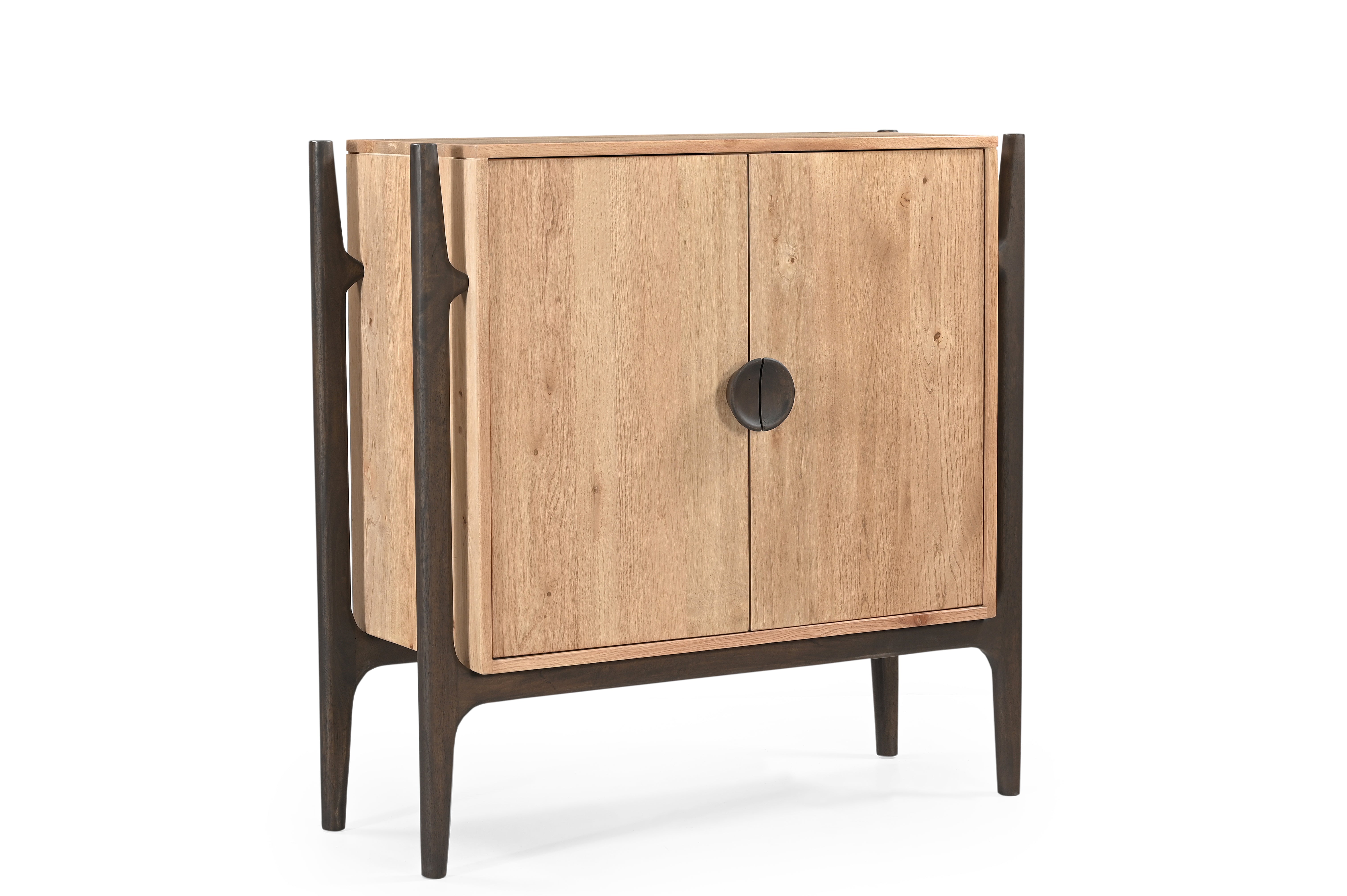 Ember Cabinet 2 - Natural / L: 271.78 x W: 114.30 x H: 271.78 cms / Oak Wood - Indoor Furniture