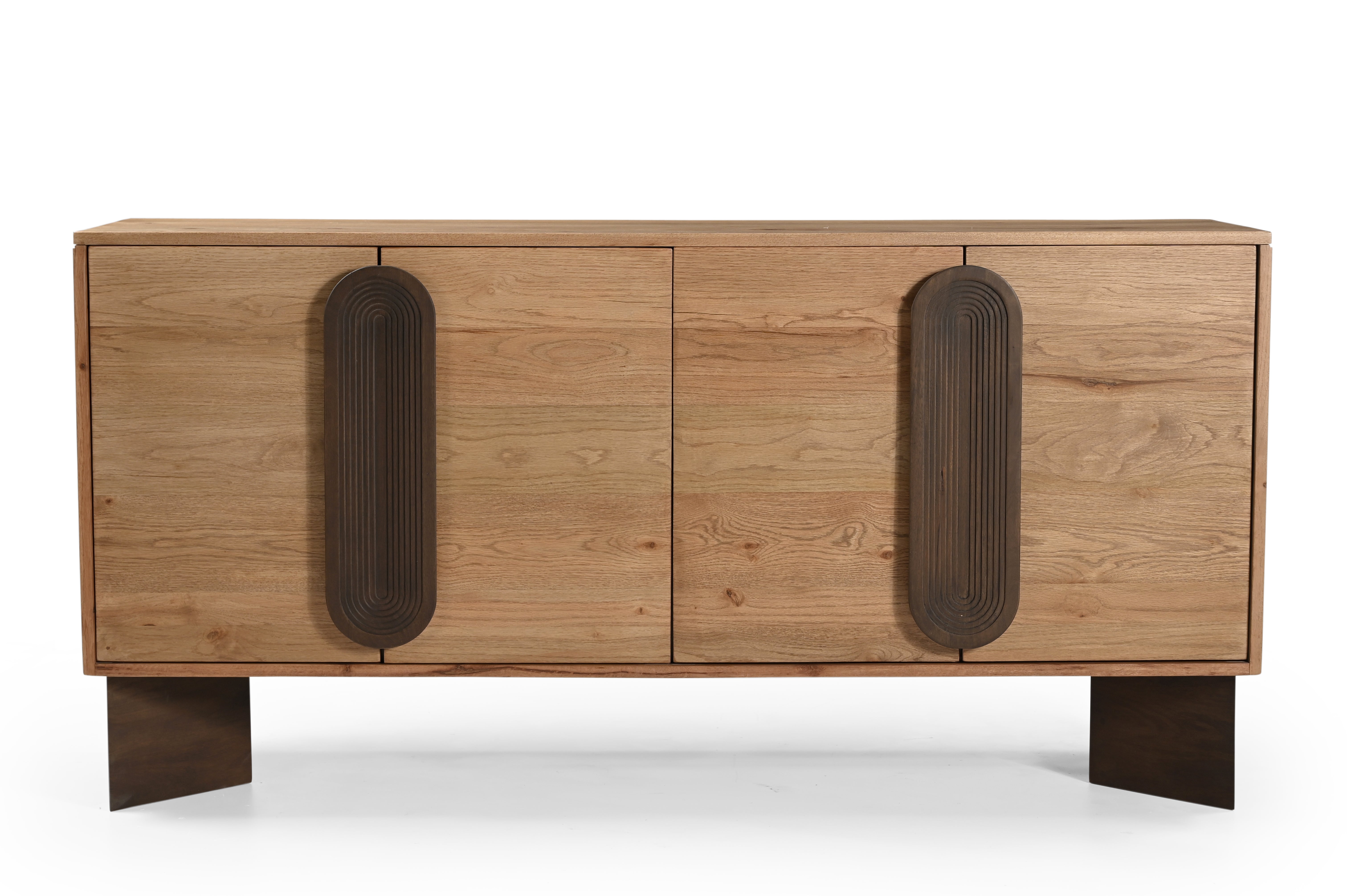 Ember Cabinet - Natural / Oak Wood / L: 414.02 x W: 119.38 x H: 210.82 cms - Indoor Furniture