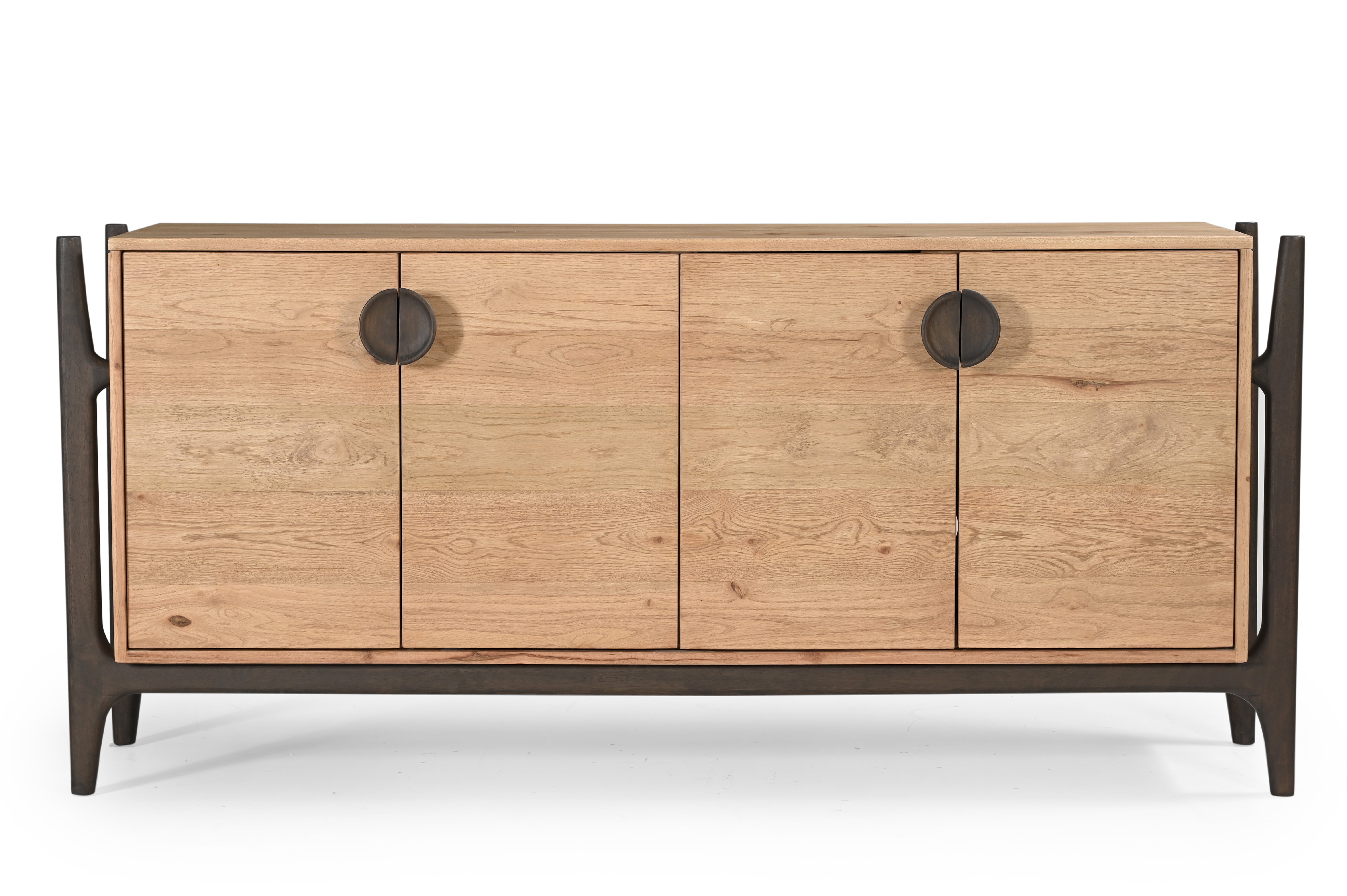 Ember Credenza - Natural / L: 452.12 x W: 114.30 x H: 205.74 cms / Oak Wood - Indoor Furniture