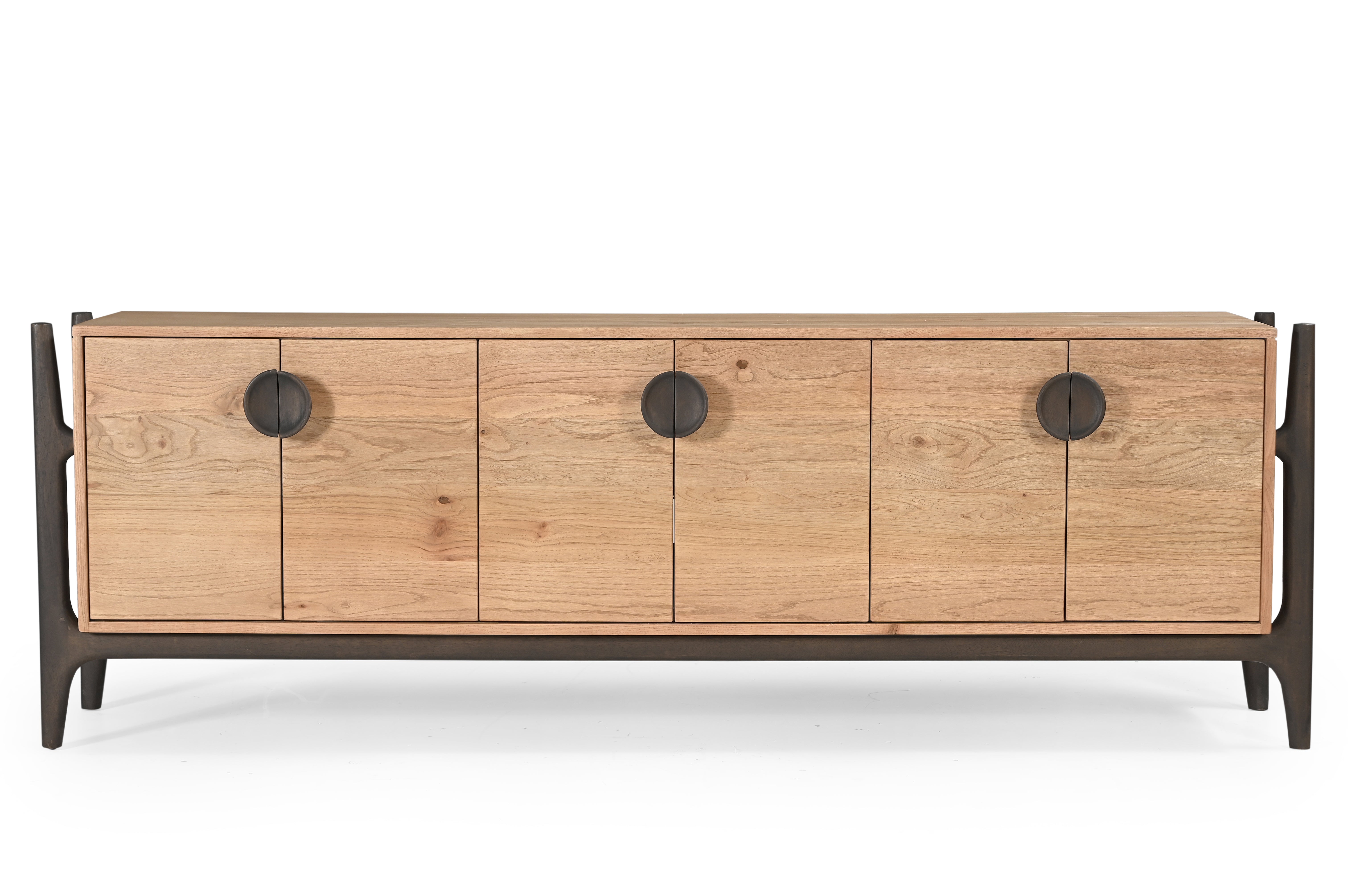 Ember Credenza - Natural / L: 541.02 x W: 114.30 x H: 180.34 cms / Oak Wood - Indoor Furniture