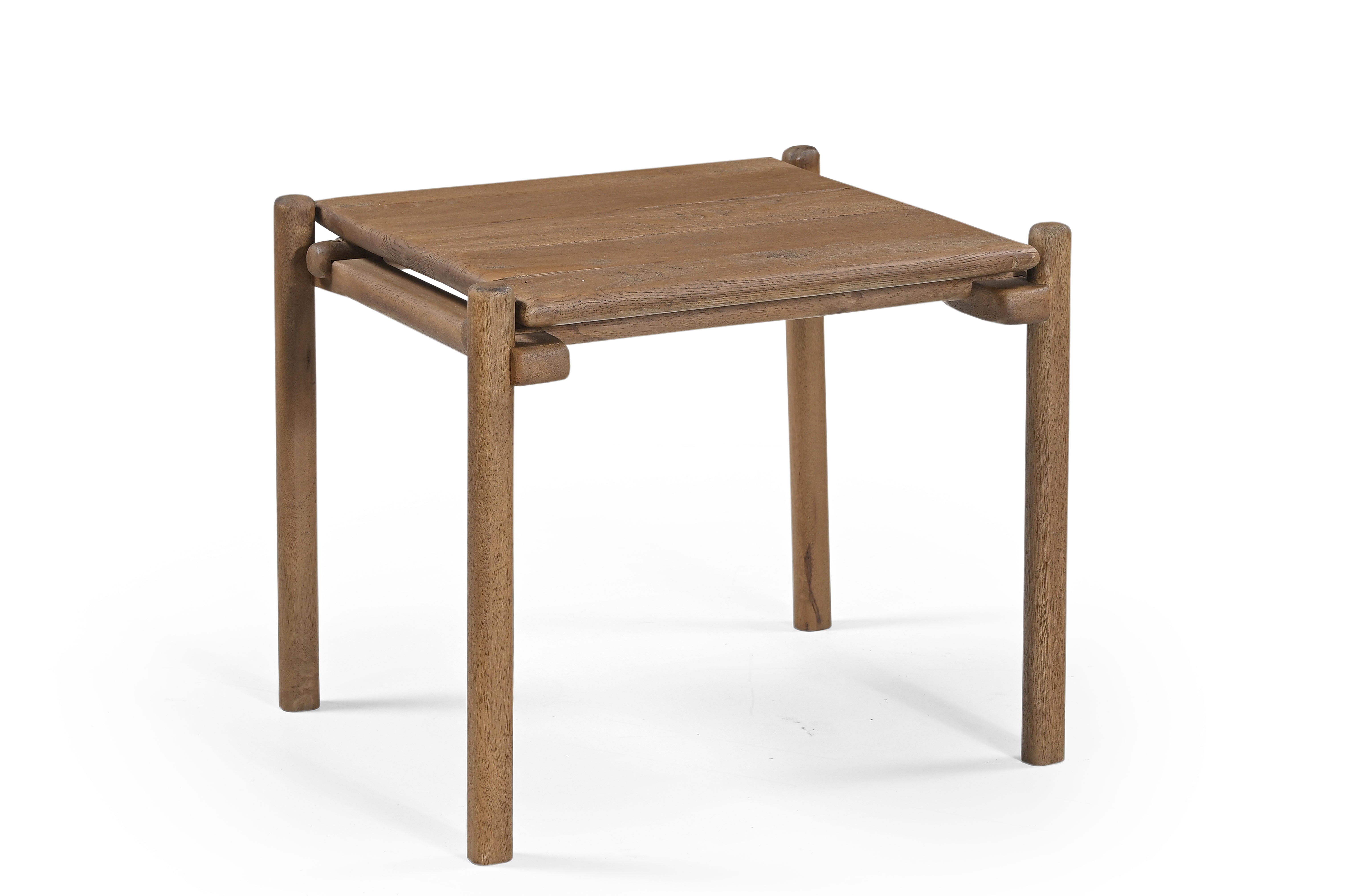 Ember End Table - Natural / Oak Wood / L: 58.42 x W: 53.34 x H: 50.80 cms - Indoor Furniture