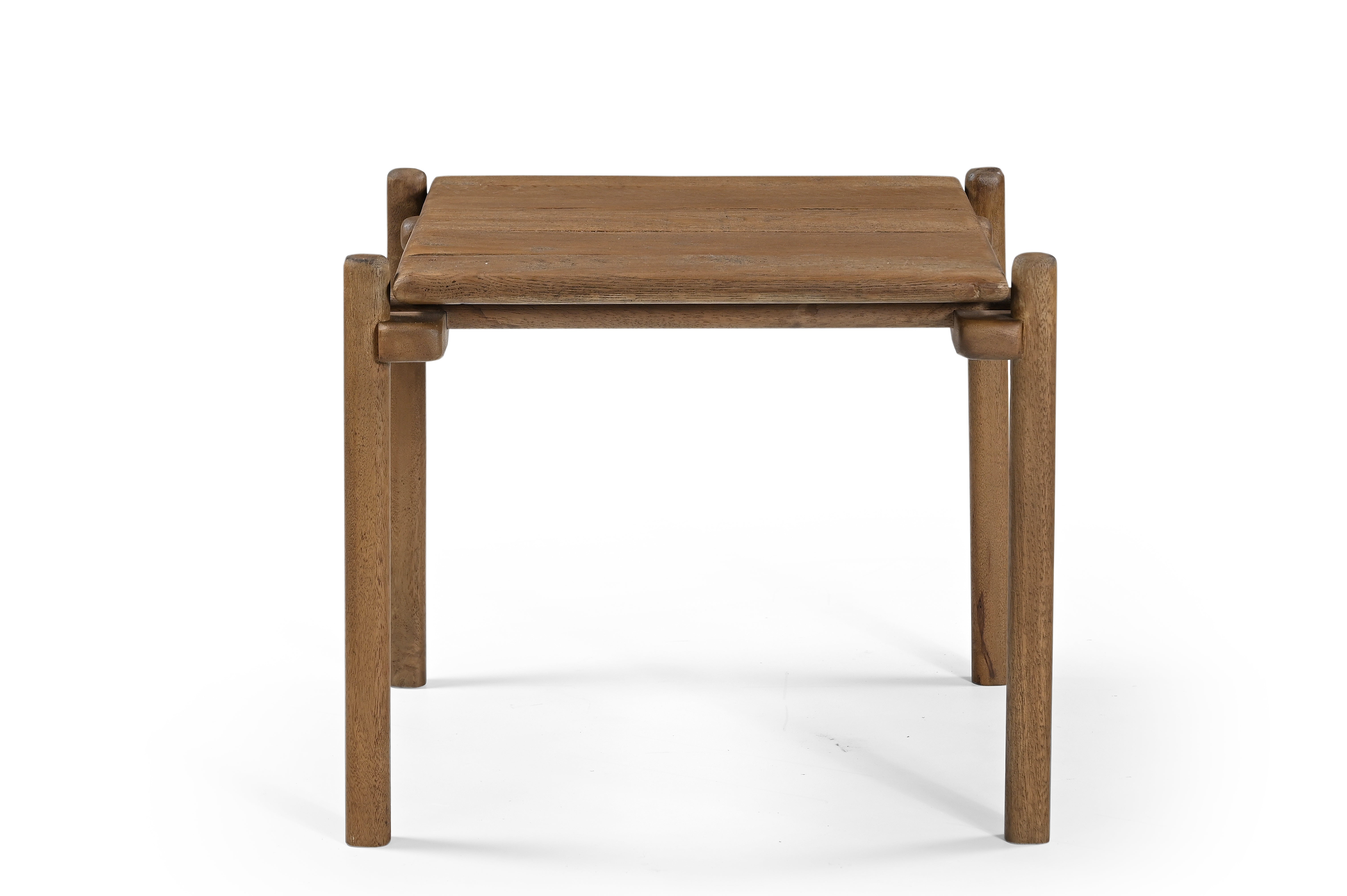 Ember End Table - Natural / Oak Wood / L: 58.42 x W: 53.34 x H: 50.80 cms - Indoor Furniture