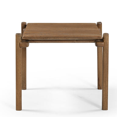 Ember End Table - Natural / Oak Wood / L: 58.42 x W: 53.34 x H: 50.80 cms - Indoor Furniture