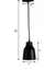 Essential Art-Deco Hanging Light - Black (Customizable +30 options) / LxBxH 4’’x 4’’x 40’’ / Mild Steel - Lighting