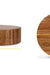 Ethena Coffee Table - Natural / Solid Acacia Wood / L:99 x D:99 x H:30 in cm - Indoor Furniture