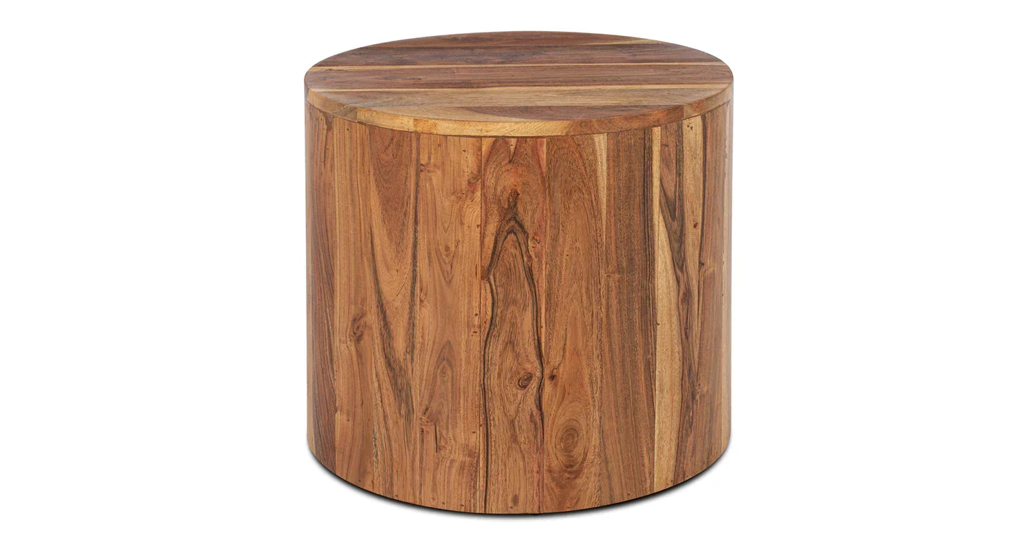 Ethena Side Table - Walnut / Wood / L:51 x D:51 x H:46 in cm - Indoor Furniture