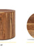 Ethena Side Table - Walnut / Wood / L:51 x D:51 x H:46 in cm - Indoor Furniture