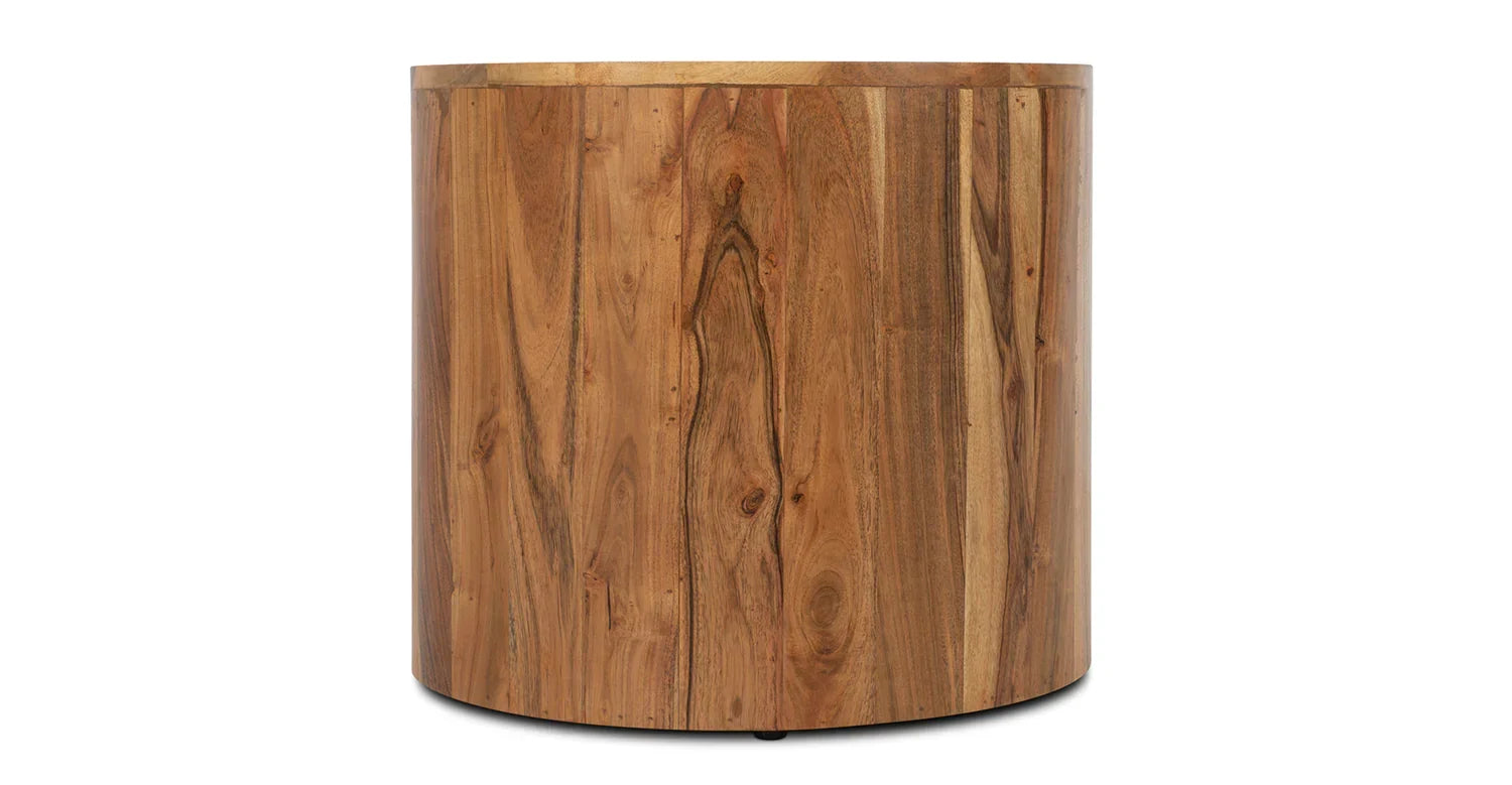Ethena Side Table - Walnut / Wood / L:51 x D:51 x H:46 in cm - Indoor Furniture