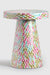 Eve Round Indoor Accent Table - Mother of Pearl / L:40 x B:40 x H:48 In cm - Indoor Furniture