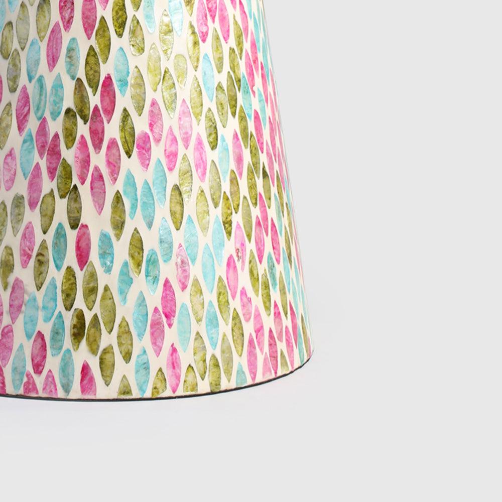 Eve Round Indoor Accent Table - Mother of Pearl / L:40 x B:40 x H:48 In cm - Indoor Furniture