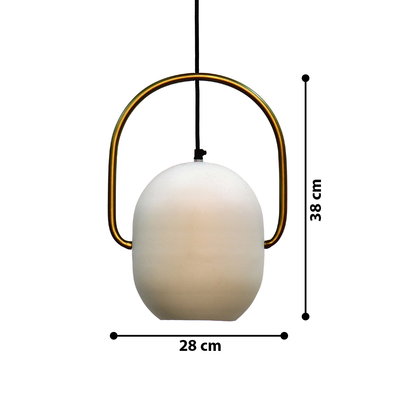 Ezhil White Hanging Lamp by homeblitz.in