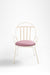 Faro Chair - W: 18’’ D: 18’’ SH: 18’’ TH: 33’’ / Matte Grey / Wrought Iron and Outdoor Fabric - Outdoor Furniture