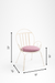Faro Chair - W: 18’’ D: 18’’ SH: 18’’ TH: 33’’ / Matte Grey / Wrought Iron and Outdoor Fabric - Outdoor Furniture