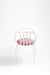 Faro Chair - W: 18’’ D: 18’’ SH: 18’’ TH: 33’’ / Matte Grey / Wrought Iron and Outdoor Fabric - Outdoor Furniture
