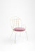 Faro Chair - W: 18’’ D: 18’’ SH: 18’’ TH: 33’’ / Matte Grey / Wrought Iron and Outdoor Fabric - Outdoor Furniture