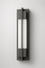 Faro Wall lamp - Stainless Steel & Acrylic / Black / H: 23.62’’ W: 4.72’’ - Outdoor Lighting