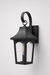 Fiamma Wall lamp - Mild Steel and Glass / Black / H: 12.60’’ W: 7.09’’ - Outdoor Lighting