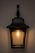 Fiamma Wall lamp - Mild Steel and Glass / Black / H: 12.60’’ W: 7.09’’ - Outdoor Lighting
