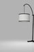 5th Avenue Curved-Arm Black Floor Lamp