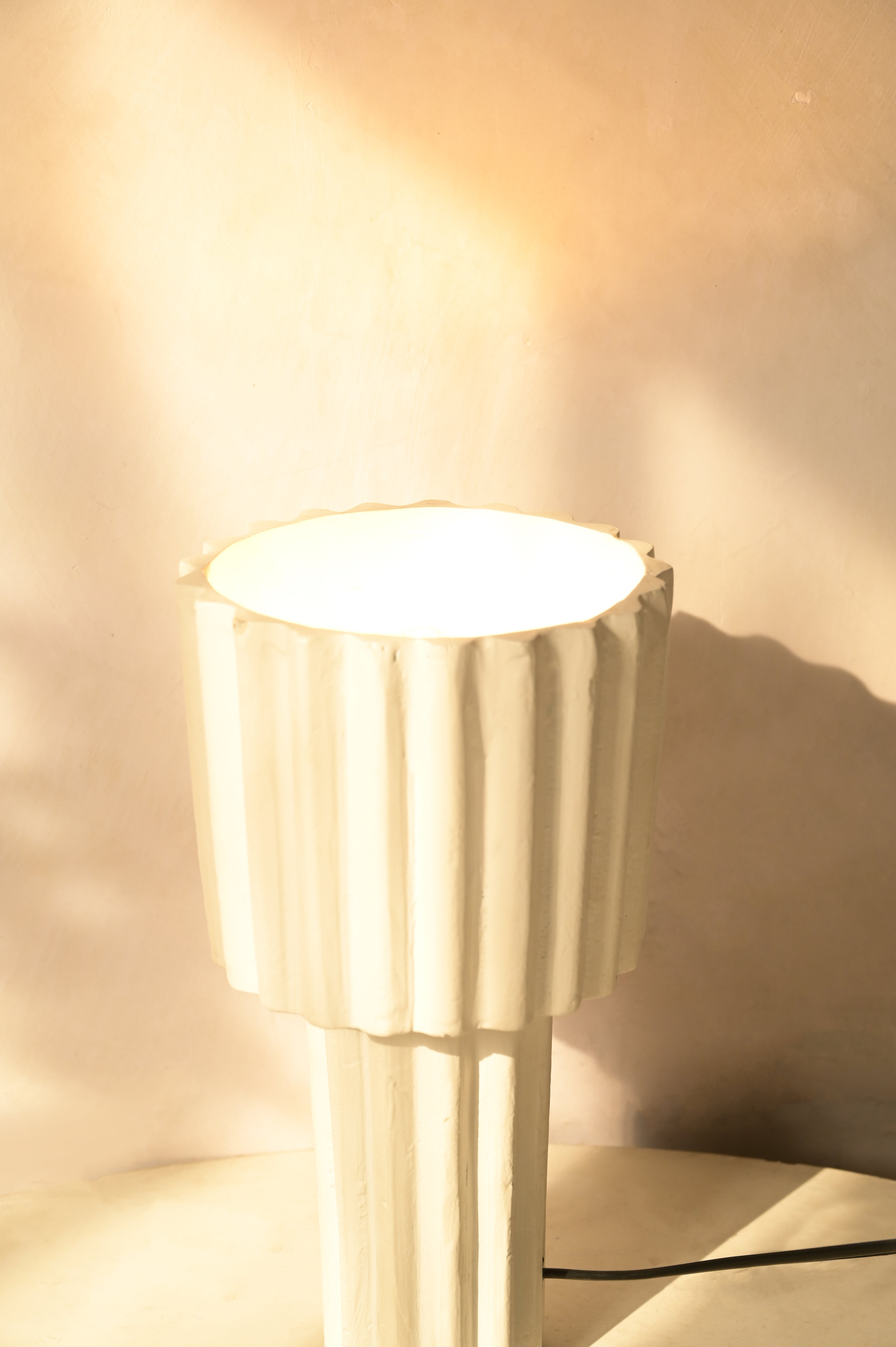 Flair Table Lamp - L:7 x W:7 x H:12 In inches / Aluminium - Lighting