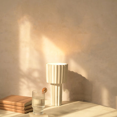 Flair Table Lamp - L:7 x W:7 x H:12 In inches / Aluminium - Lighting