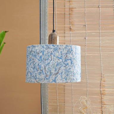 Flake Hanging Lamp Blue