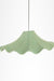 Flamenco Lily Lamp - Sage Green / Raw Silk / Dia: 36’’ H: 8’’ - Lighting