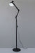 Flamingo Black Swing-Arm Minimal Decor LED Floor Lamp