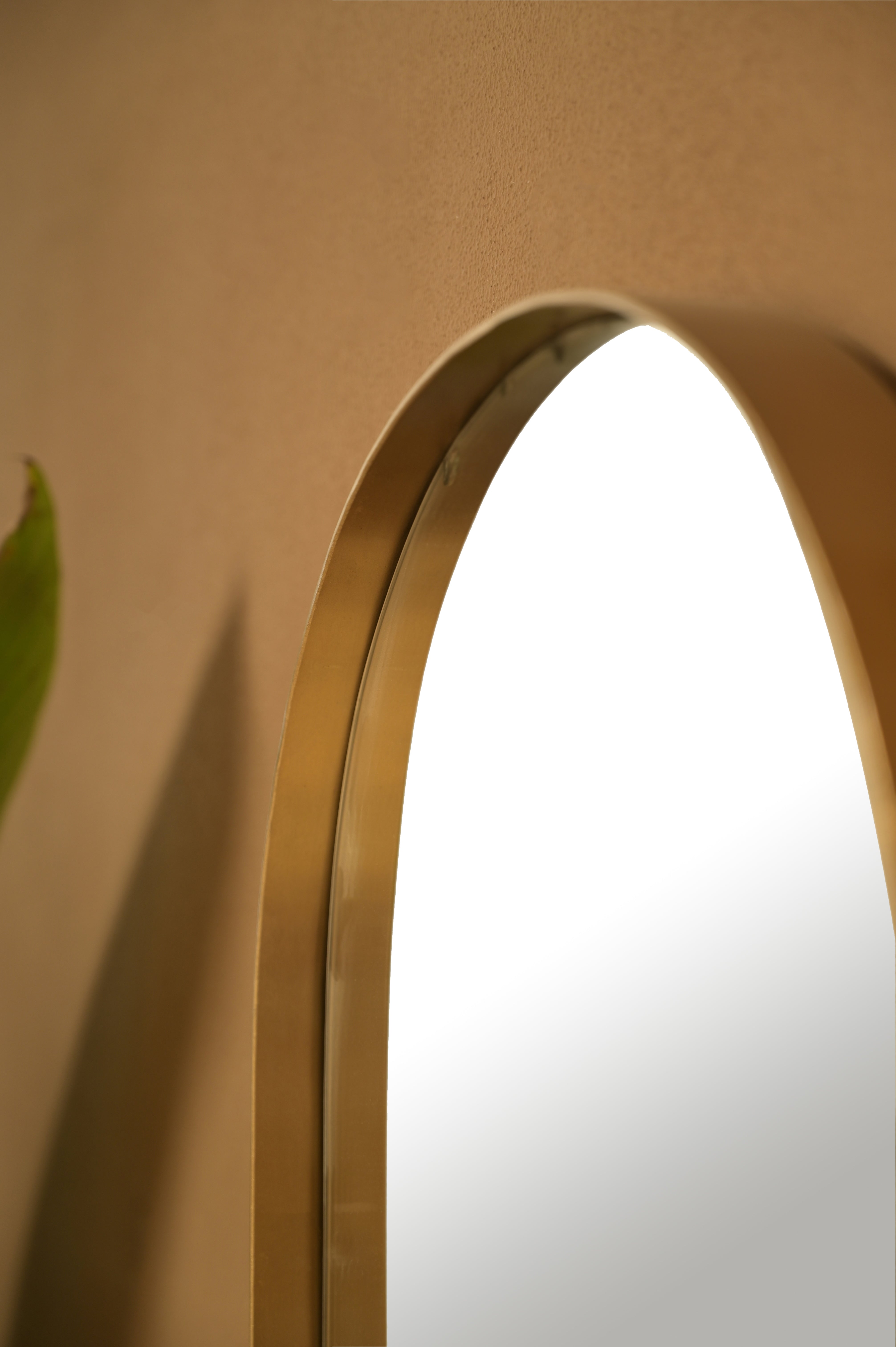 Floe Wall Mirror - L:16 x W:2 x H:34 In inches / Metal and Mirror - Décor