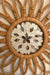 Floral Designer Rattan Wall Decor With Mothet of Pearls - Natural / Rattan and Mother of Pearls - Decor