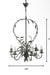 Floren Chandelier - Patina / Iron / 24’’Wx 30’’H - Lighting