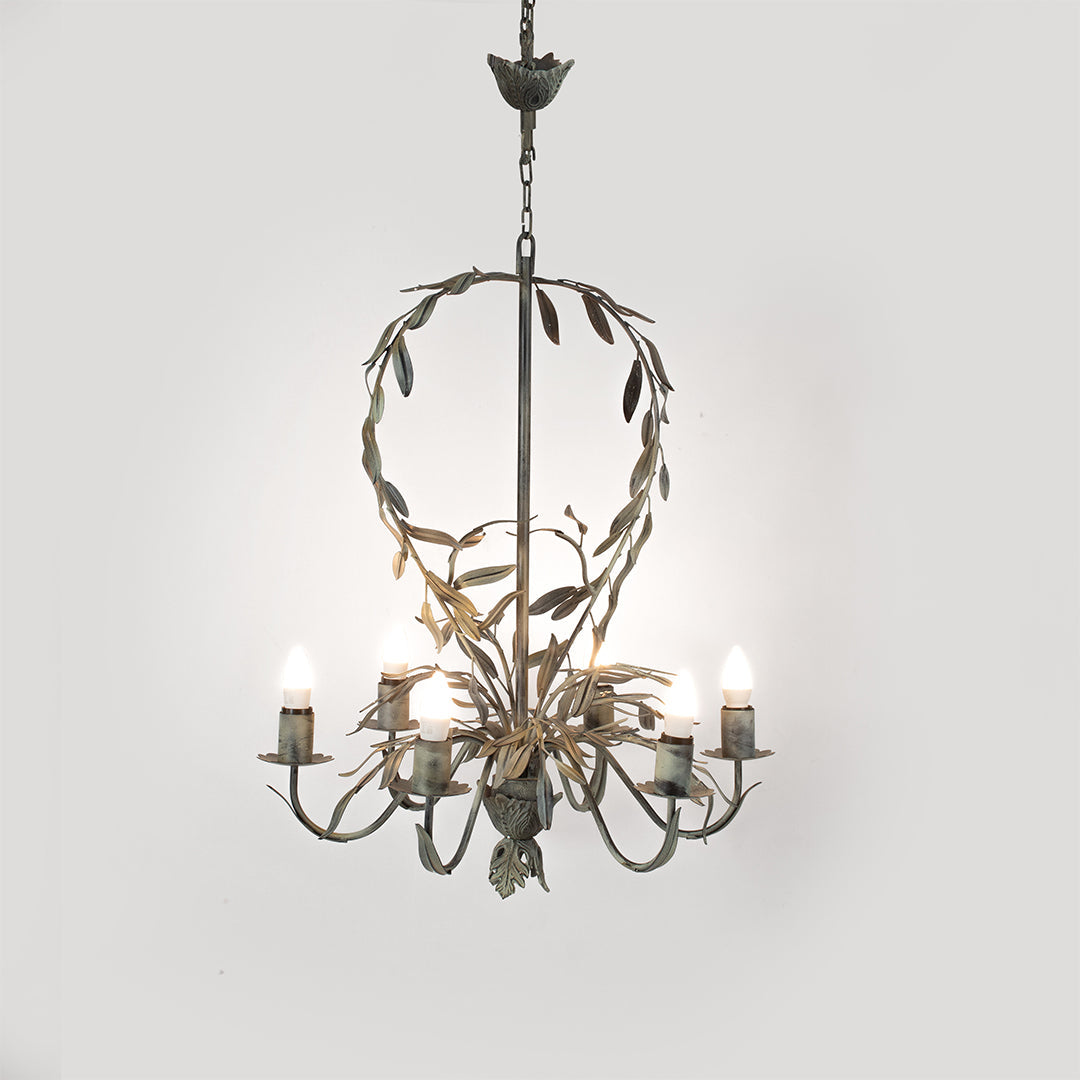 Floren Chandelier - Patina / Iron / 24’’Wx 30’’H - Lighting