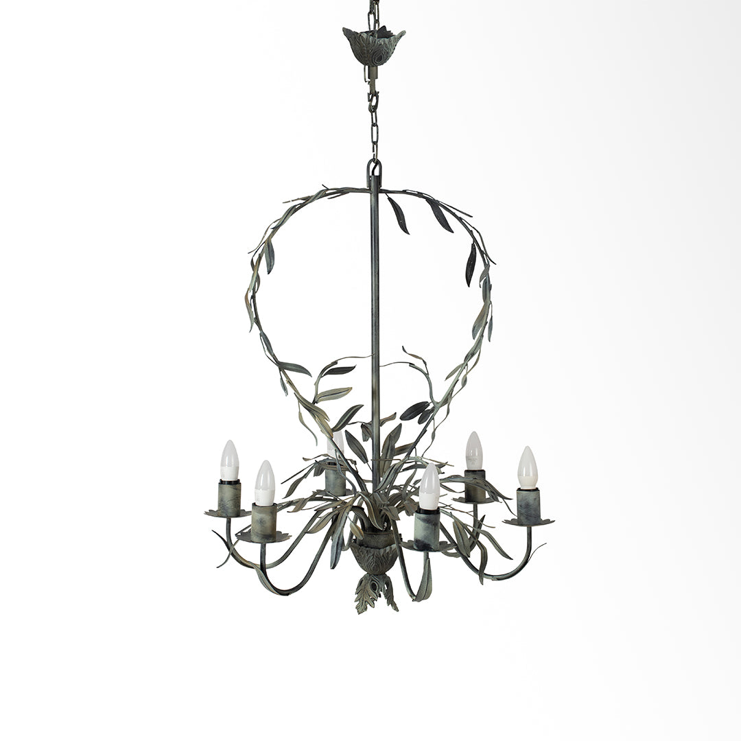 Floren Chandelier - Patina / Iron / 24’’Wx 30’’H - Lighting