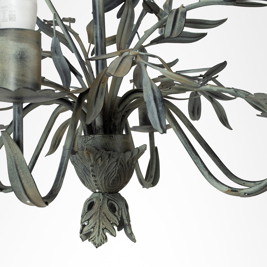 Floren Chandelier - Patina / Iron / 24’’Wx 30’’H - Lighting