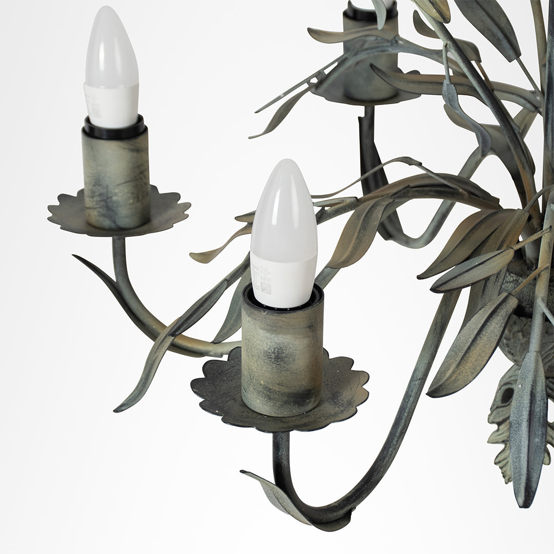 Floren Chandelier - Patina / Iron / 24’’Wx 30’’H - Lighting