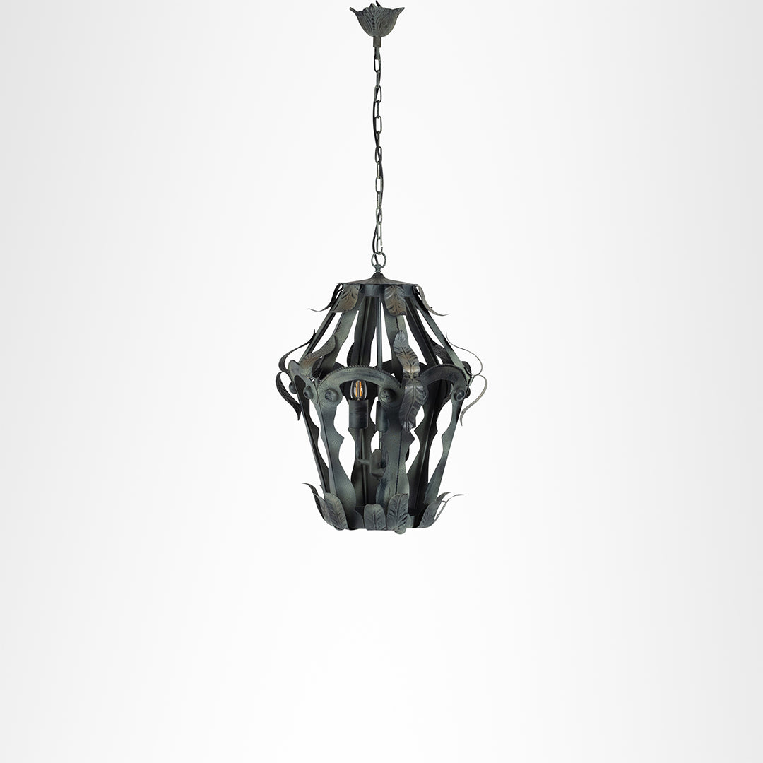 Floren Lantern - Without Bulb / Patina / Size: D:15’’ H:21’’ - Lighting