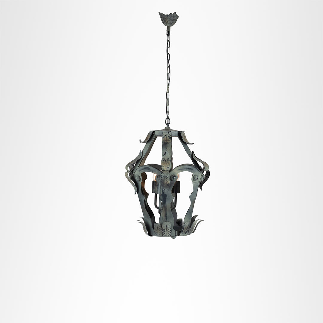 Floren Lantern - Without Bulb / Patina / Size: D:15’’ H:21’’ - Lighting